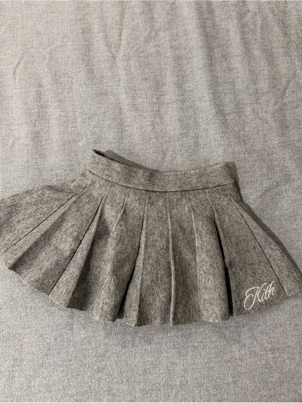 Kith Knit Mini Skirt - Gray